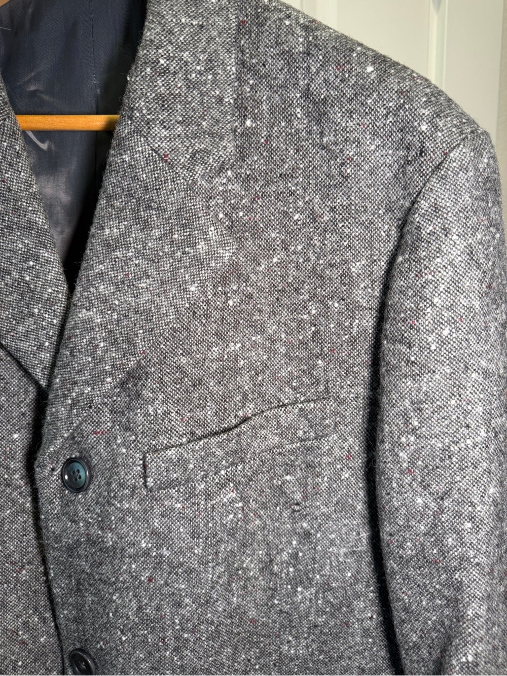 ALEX MILL - Wyatt Blazer in Grey Donegal Wool, Men’s 2XL (NWT) - Picture 6 of 15